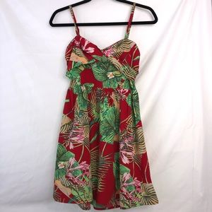 Hawaiian Print Dress